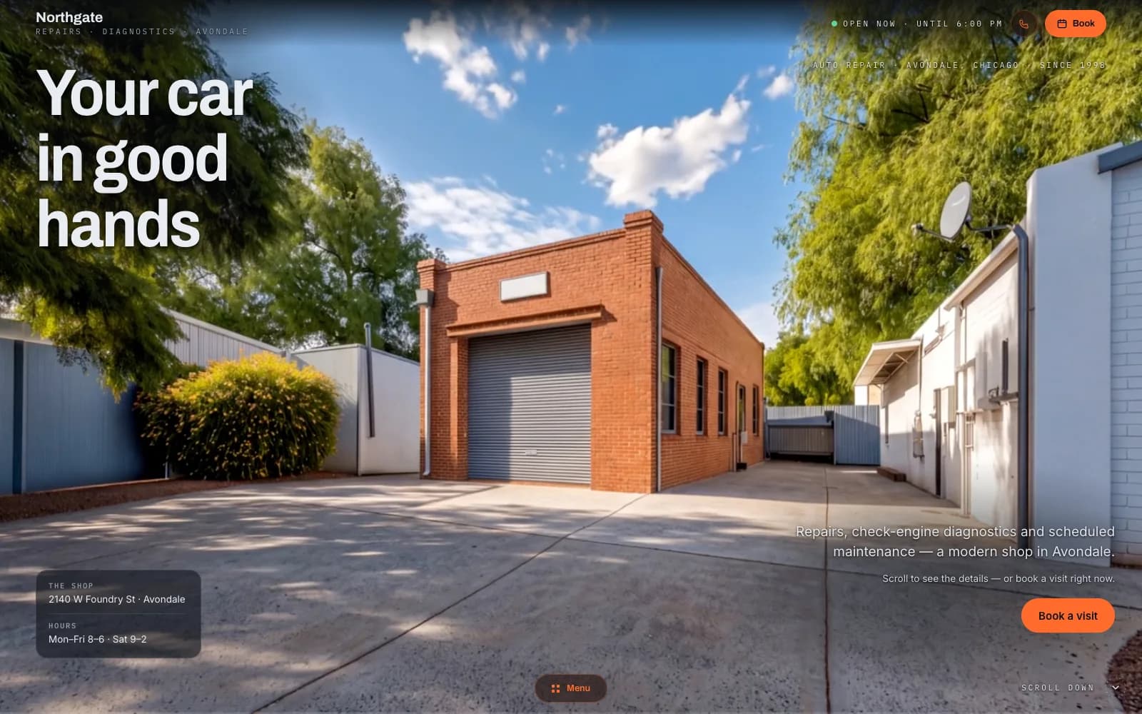 Demo website — Car detailing